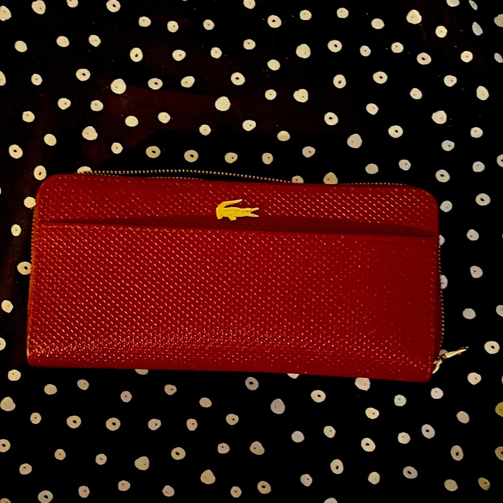 Women Chantaco Matte Piqué Leather Zip Wallet